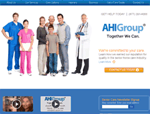 Tablet Screenshot of ahi-group.com
